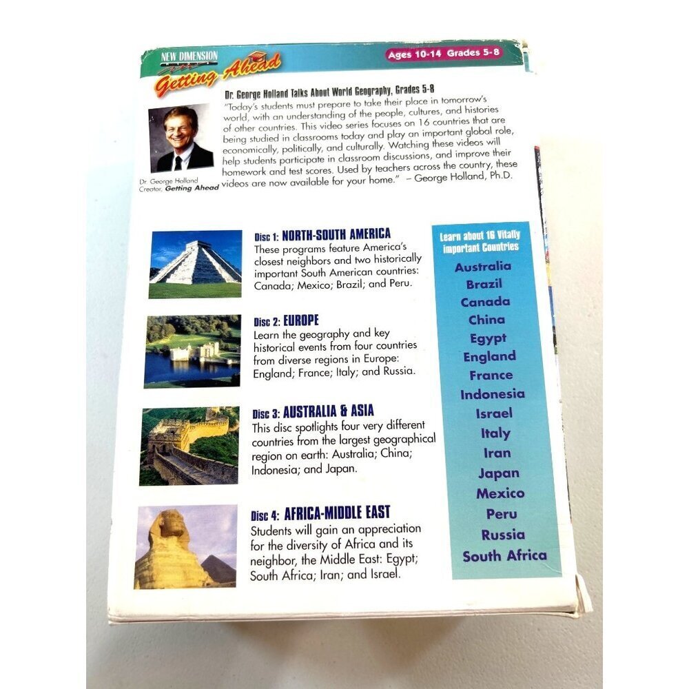 World Geography Ages 01-14 Grades 5-8 by New Dimension Getting Ahead Brings Worl - Picture 2 of 5